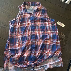 Women’s flannel tank top